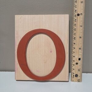 O Monogram Capital letter Rubber stamp
